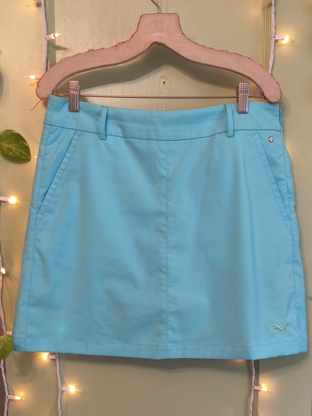Women's Puma Aqua Turquoise Sky Blue Trouser Tennis Skort 6